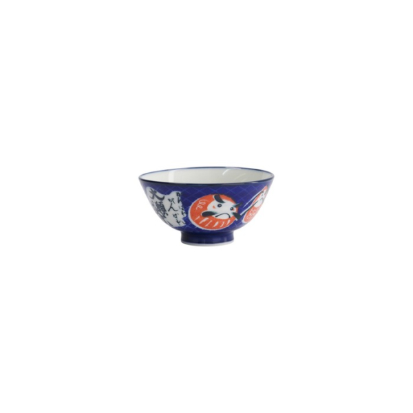Tokyo Design Studio Schale Kawaii Daruma Blau, Porzellan, Ø 11,5 × 6 cm, 300 ml
