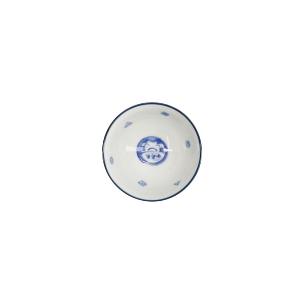 Schale Kawaii Daruma Blau/Weiß, Porzellan, Ø 11,5 × 6 cm, 300 ml, Art.-Nr. 33209