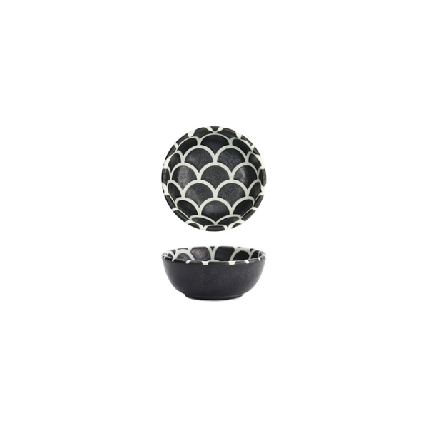 Tokyo Design Studio Sauce Bowl Onyx Noir Mermaid Black, Porcelain, Ø 9 × 3 cm, 100 ml