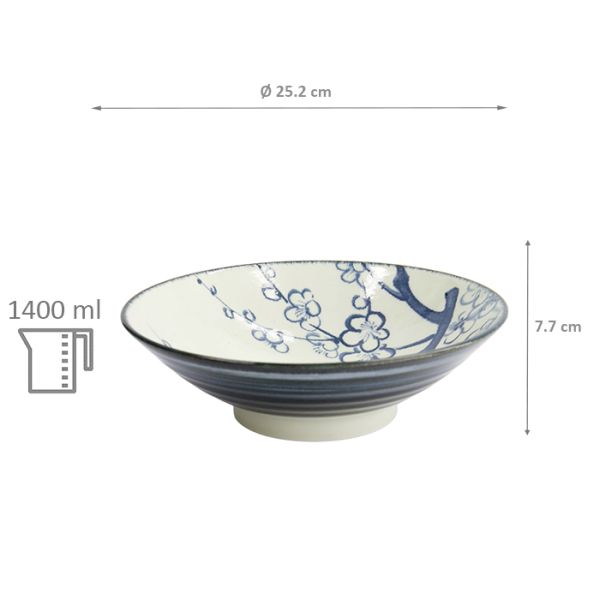 TDS, Ramen Schale Geschenkset, Plum, Ø 25,2x7,7cm 1400ml , Art.-Nr. 33236
