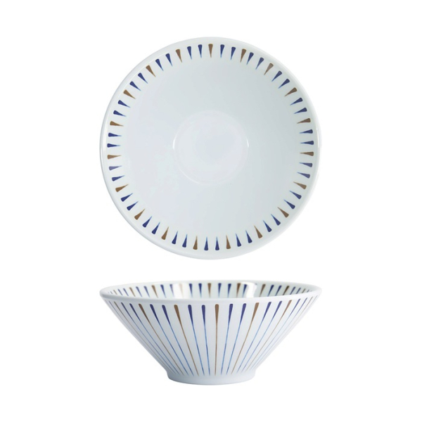 Tokyo Design Studio Ramenschale Tokusa Weiß, Melamin, Ø 19,3 × 9 cm, 1,2 l