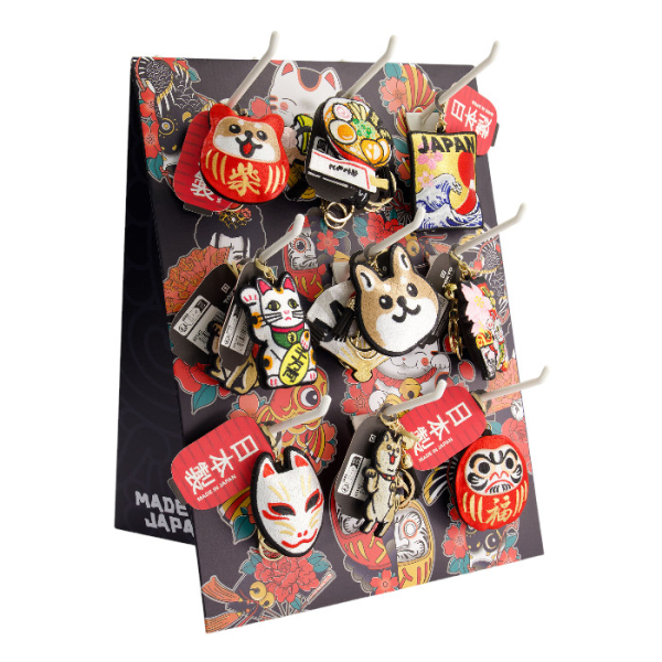 TDS, Display for Keychains and Patches, Item No. 33277