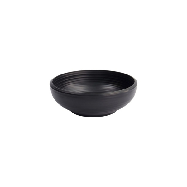 Salad Bowl Iwate Black, Melamine, Ø 16.4 × 5.8 cm, 700 ml, Item No. 33281