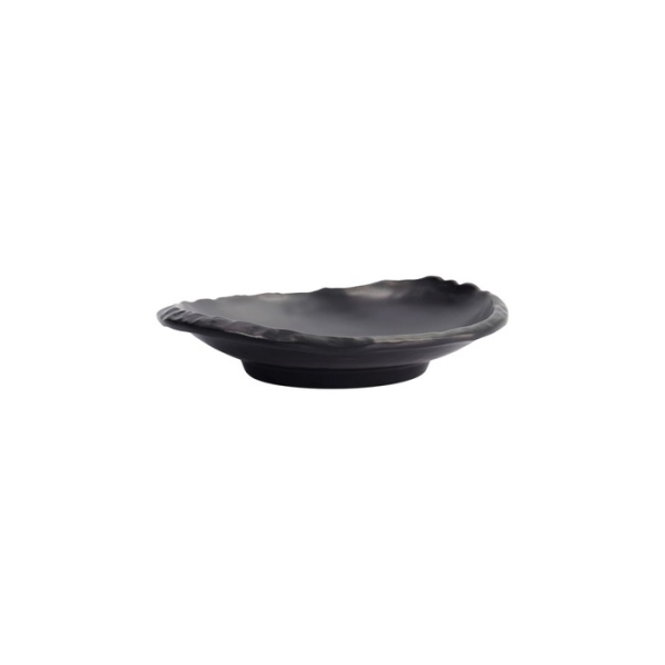 Plate Iwate Black, Melamine, Ø 18.5 × 4.5 cm, Item No. 33282
