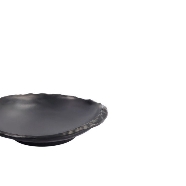 Plate Iwate Black, Melamine, Ø 18.5 × 4.5 cm, Item No. 33282