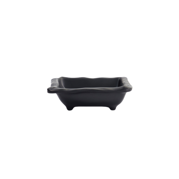 TDS, Sauce Bowl, Melamine Iwate Black, 9x8.5x2.5cm 80ml, Item No. 33285