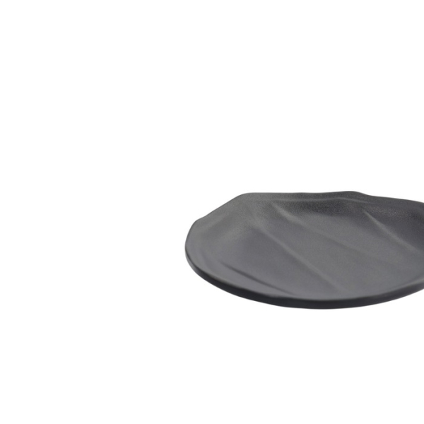 Plate Iwate Black, Melamine, Ø 15.7 × 2.3 cm, Item No. 33289