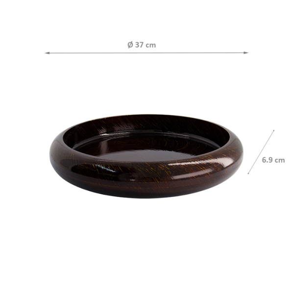TDS, Sushi Oke, Gold Wood, Außen 37 x 6,9 cm Innen 31,3 x 5 cm, Braun/Gold - Art Nr. 33304