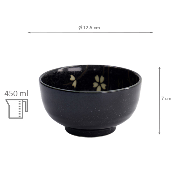 TDS, Bowl, Sakura, Ø 12.5x7cm, 450ml, Item No. 33401
