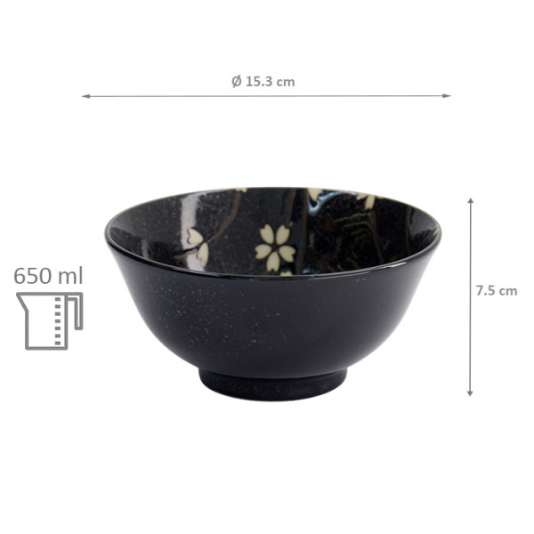 TDS, Bowl, Sakura, Ø 15.3x7,5cm, 650ml, Item No. 33402
