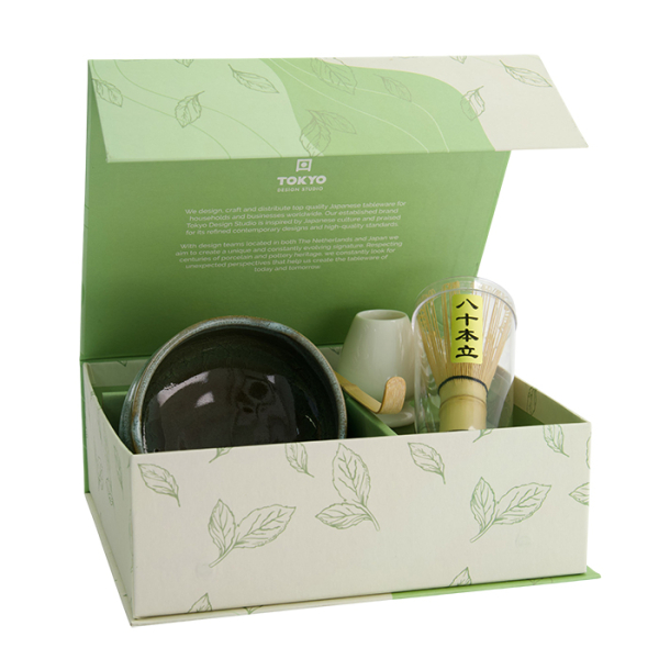 Ø 10.8x6.8cm Matcha Starter-Geschenkset Yuzu Schwarz bei g-HoReCa (Bild 2 von 2)
