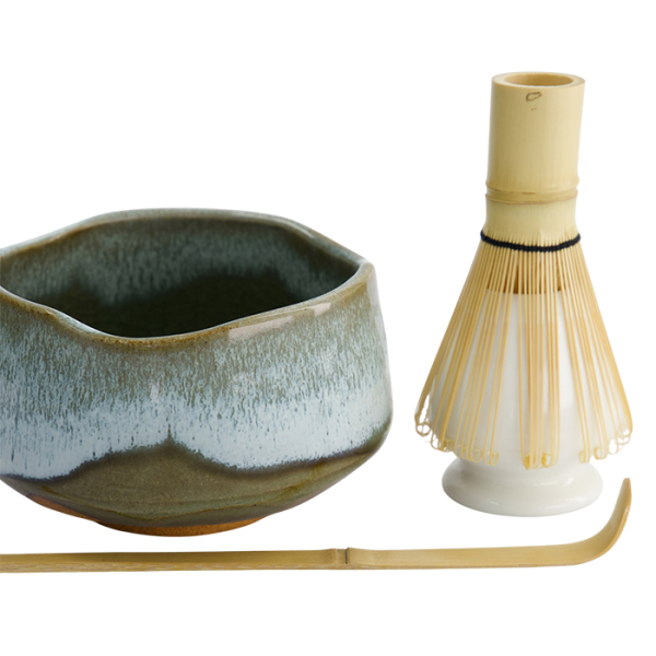 TDS, Matcha Geschenkset Grün/Weiß, 4Stk, Ø 11,5x7,5cm, Art.-Nr.33404