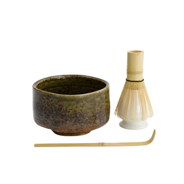 TDS, Matcha Giftset, Green/Brown,  4Pcs, 12x7.5cm Item No. 33412