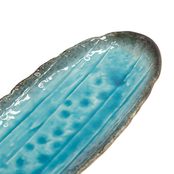 TDS, Oval Teller, Yamasaku, Blau, 33x13,5x2cm, Art.-Nr. 33430