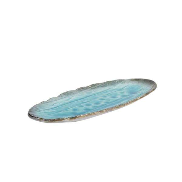 TDS, Oval Teller, Yamasaku, Blau, 33x13,5x2cm, Art.-Nr. 33430