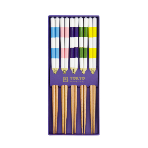 TDS, Chopstick Gift Set, Square, 5 pair, Item No. 33456