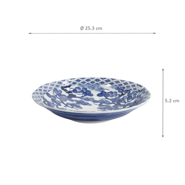 TDS, Pasta Plate, Wa, Hawk, Ø 25.3x5.2cm - Item No. 33488