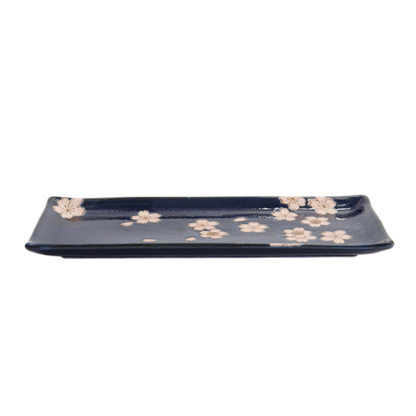 TDS, Teller, Sakura Rectangular, Navy, 28,5x12,5cm, Art.-Nr. 33490
