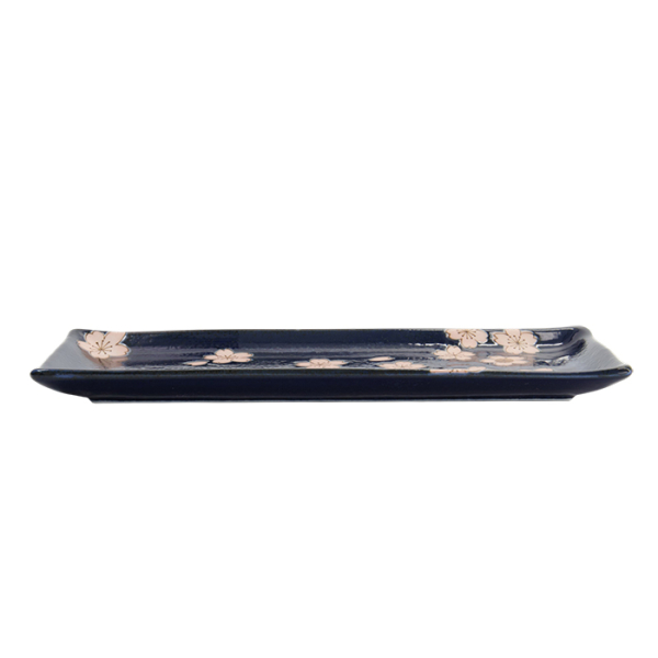 TDS, Teller, Sakura Rectangular, Navy, 28,5x12,5cm, Art.-Nr. 33490