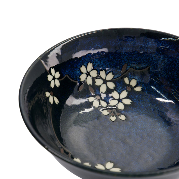 TDS, Ramen Bowl, Cobalt Blue Sakura, Ø 20.5x8cm - Item No. 33516