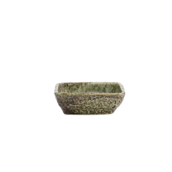 TDS, Eckige Saucen-Schale, Yamasan Shinryoku, 8,5x8,5x3cm, Art.-Nr. 33547