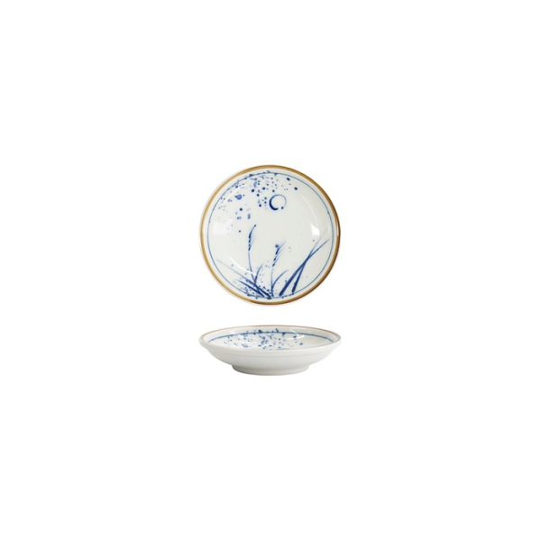 Tokyo Design Studio Saucenschale Kawaii Susuki Blau, Porzellan, Ø 9,7 × 2,2 cm