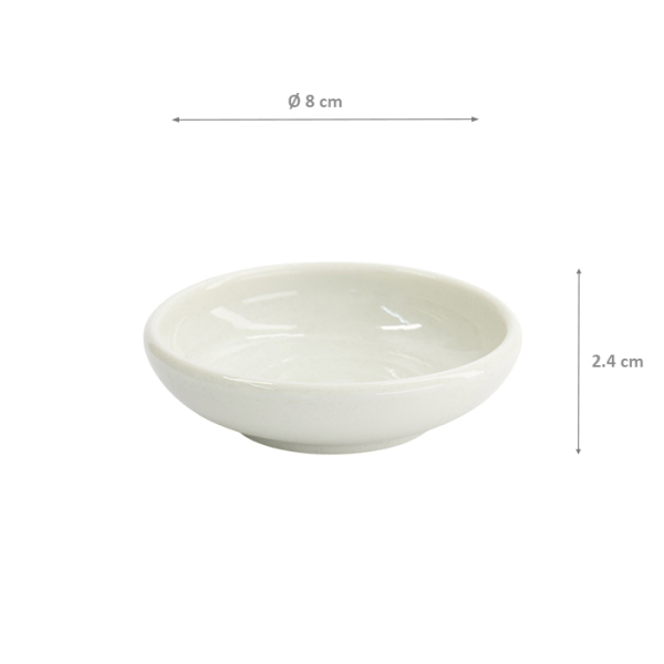 TDS, Saucenschale, Weiß, Ø 8x2,4cm - Art Nr. 33555