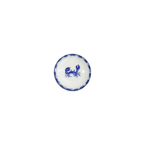 Saucenschale Crab Blau/Weiß, Porzellan, Ø 9 × 2 cm, Art.-Nr. 33558
