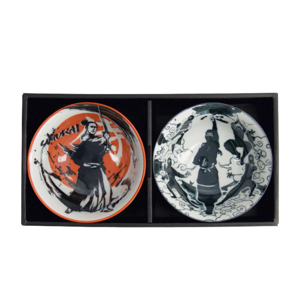 TDS, Tayo Schalen Geschenk-Set, Asakusa, 2Stk mit Essstäbchen, Ø 14,8x7 cm 550ml, Art.-Nr. 33604
