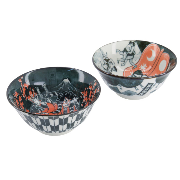 TDS, Tayo Schalen Geschenk-Set, Asakusa, 2Stk mit Essstäbchen, Ø 14,8x7 cm 550ml, Art.-Nr. 33605