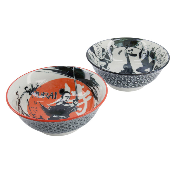 TDS, Ramen Bowl in Gift Box, Asakusa, 6pcs, Ø 20.5x8cm 1250ml, Item No. 33607