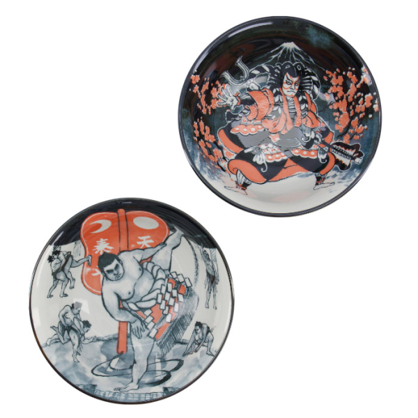 TDS, Ramen Bowl in Gift Box, Asakusa, 6pcs, Ø 20.5x8cm 1250ml, Item No. 33608