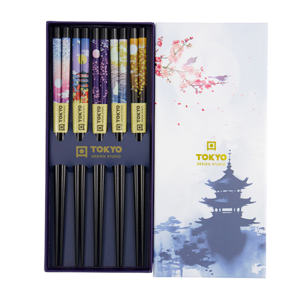 TDS, 5 Paar Essstäbchen-Geschenkset, Art.-Nr. 33628