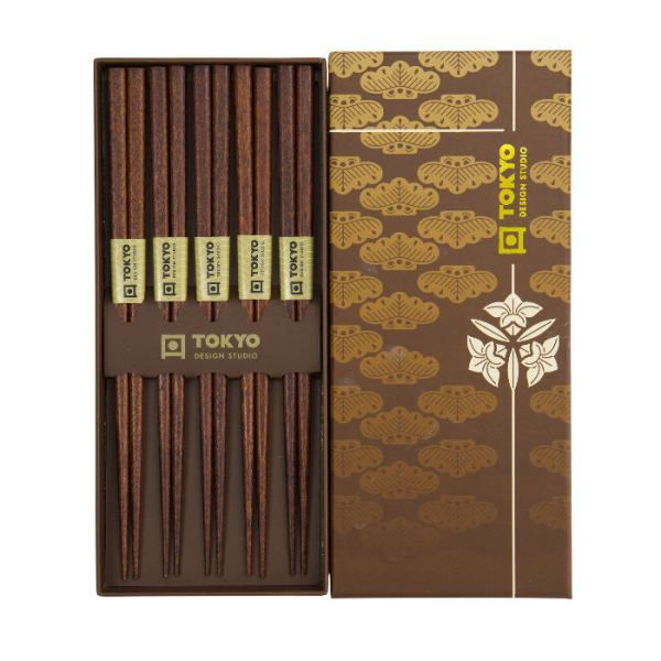 TDS, 5 Paar Essstäbchen Geschenkset, Golden Cloud, Art.-Nr. 33631