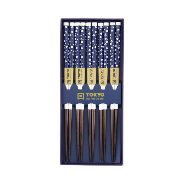 TDS, 5 Paar Essstäbchen Geschenkset, Blue Plum, Art.-Nr. 33639