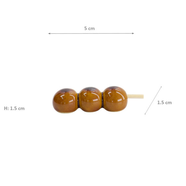 TDS, Kawaii Chopsticks Rest, Mitarashi Dango, 5x1.5x1.5cm, Item No. 33646