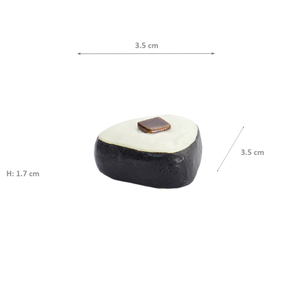 TDS, Kawaii Essstäbchenablage, Konbu Onigiri, 3,5x3,5x1,7cm, Art Nr. 33654