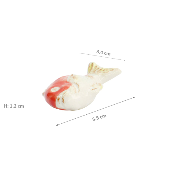 TDS, Kawaii Chopstick Rest, Red Snapper, 5.5x3.4x1.2cm, Item No. 33660