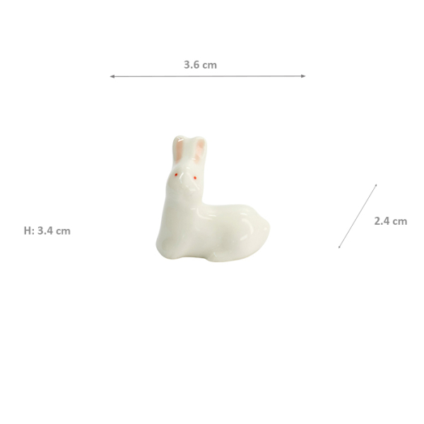 TDS, Kawaii Chopstick Rest, Rabbit, 3.6x2.4x3.4cm, Item No. 33676