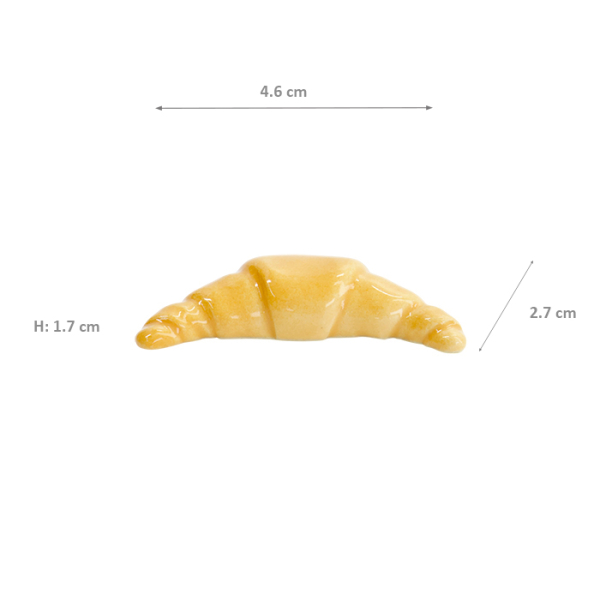 TDS, Kawaii Essstäbchenablage, Croissant, 4,6x2,7x1,7cm, Art.-Nr. 33678
