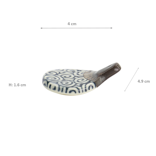 TDS, Kawaii Chopstick Rest, Fan Edo, 4x4.9x1.6cm, Item No. 33686