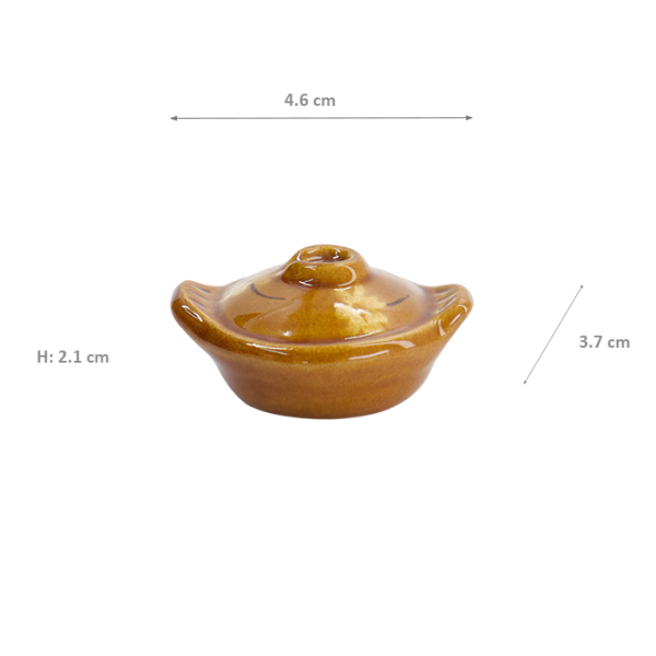 TDS, Kawaii Essstäbchenablage, Donabe Pot, 4,6x3,7x2,1cm, Art.-Nr. 33689