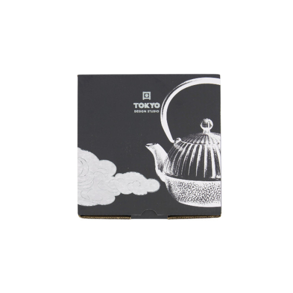 TDS, WY Teekanne aus Gusseisen, Schwarz/Gold, 0,5 L, Art-Nr. 33703