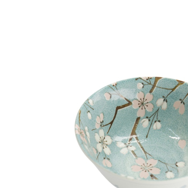 Tayo Bowl Fujisakura Green, Porcelain, Ø 15.2 × 6.7 cm, 500 ml, Item No. 33705