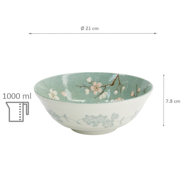 TDS, Ramen Schale, Fujisakura, Ø 21x7,8cm 1000ml , Art.-Nr. 33706