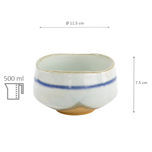 TDS, Matcha Bowl, Gosu White, Ø11.5x7.5cm, 500ml, Item No. 33722