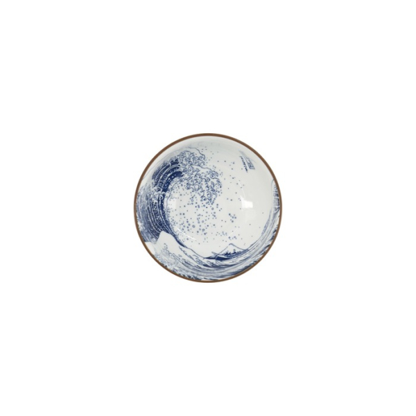 Tayo-Schale Hokusai Weiß/Blau, Porzellan, Ø 12,6 × 7 cm, 350 ml, Art.-Nr. 33729