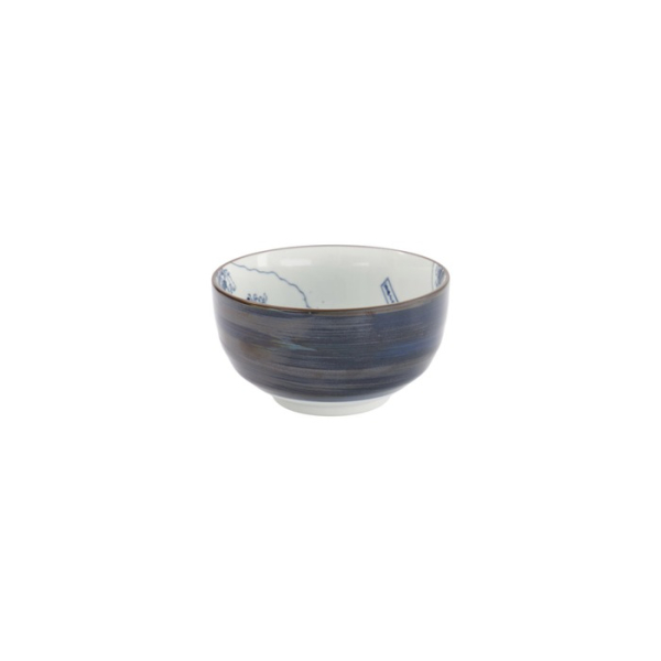 Tayo-Schale Hokusai Weiß/Blau, Porzellan, Ø 12,6 × 7 cm, 350 ml, Art.-Nr. 33729
