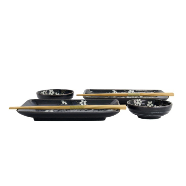 Sushi-Set Cobalt Blue Sakura, 6-tlg., Porzellan, Art.-Nr. 33821
