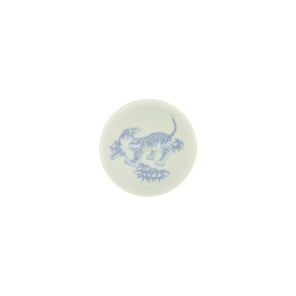 Rice Bowl Kawaii Tiger Green, Porcelain, Ø 11.5 × 6 cm, 300 ml, Item No. 33828